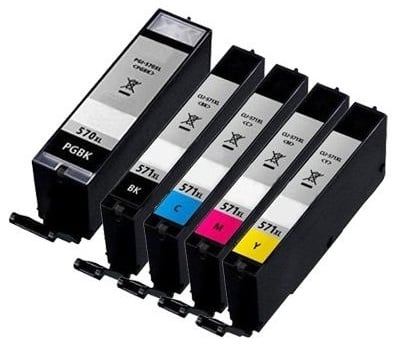 Canon Original CLI-571 Multipack of 4 Ink Cartridges (0386C005)